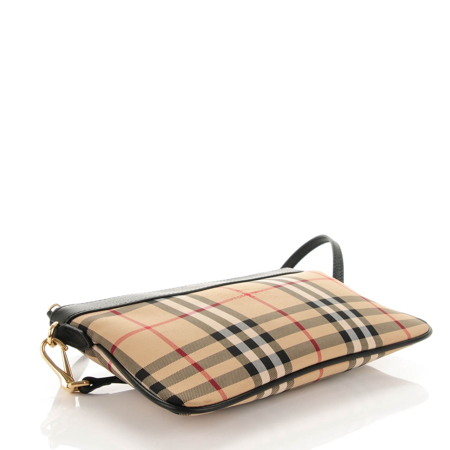 Horseferry Check Peyton Crossbody Clutch Bag Black