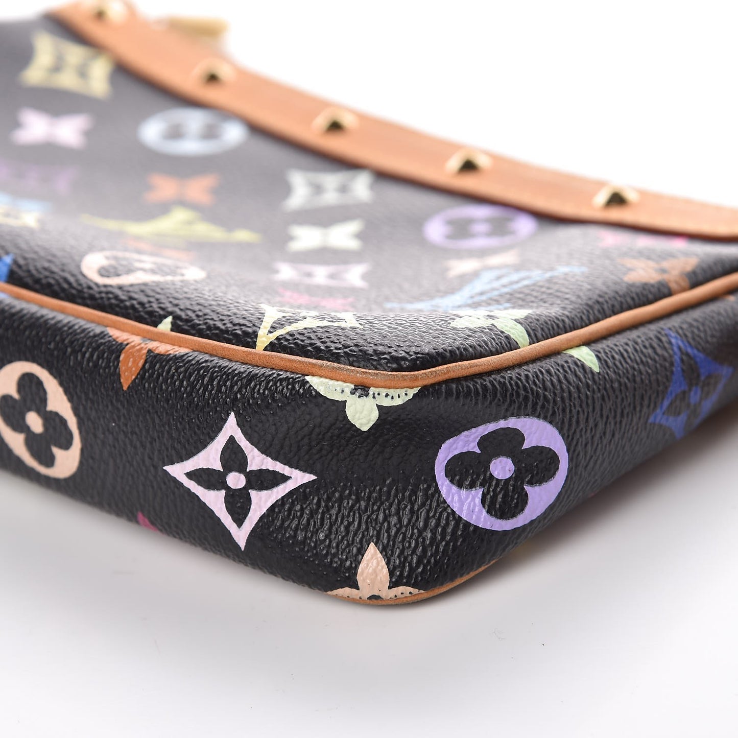 Monogram Multicolor Pochette Accessories Black