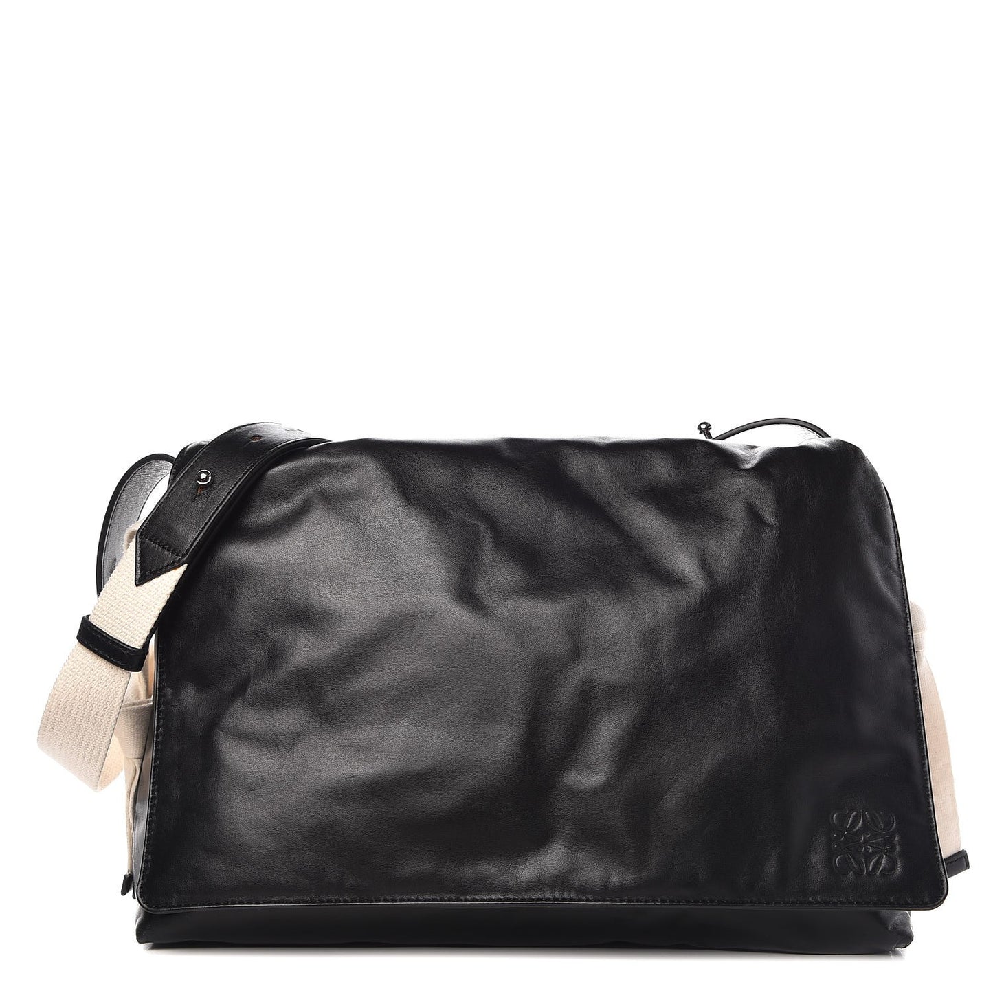 Nappa Flamenco Knot Crossbody Bag Black