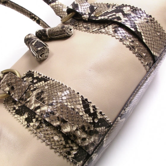 Burberry Leather Python Tote Bag 6 of 11