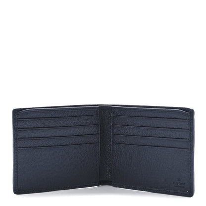 Gucci Monogram Multicolor Textured Calfskin Retro Interlocking G Bi-Fold Wallet Blue Rainbow 6 of 12
