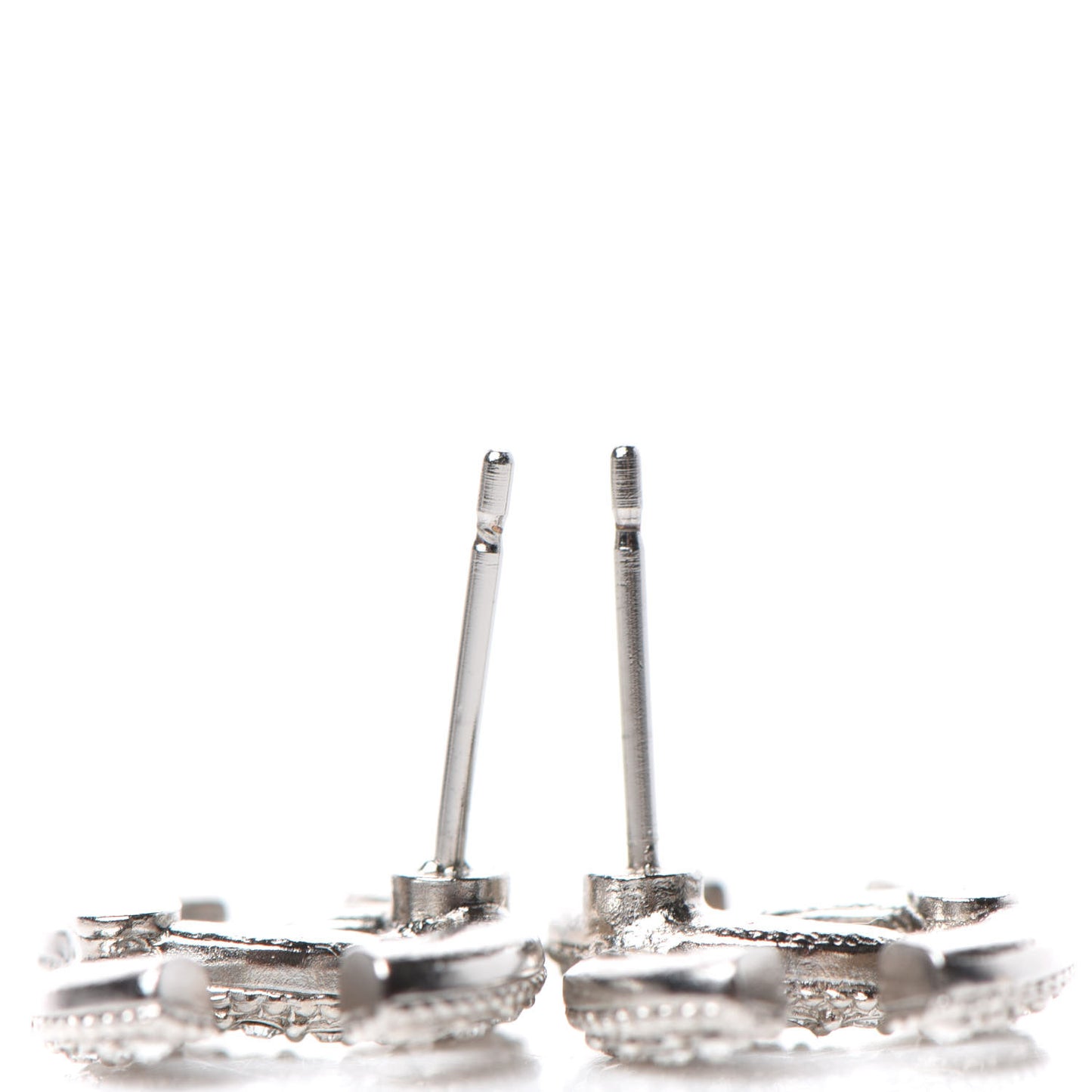 Crystal CC Earrings Silver