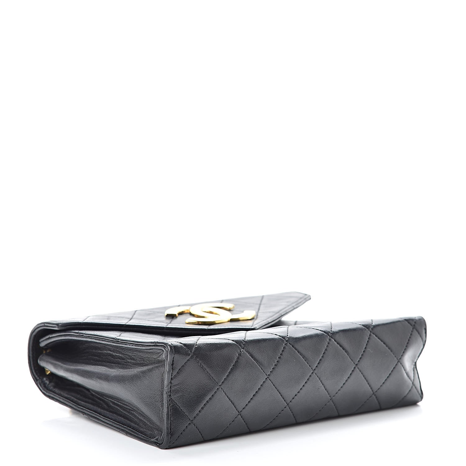 Chanel Lambskin Quilted Small Single Flap Navy 4 of 14