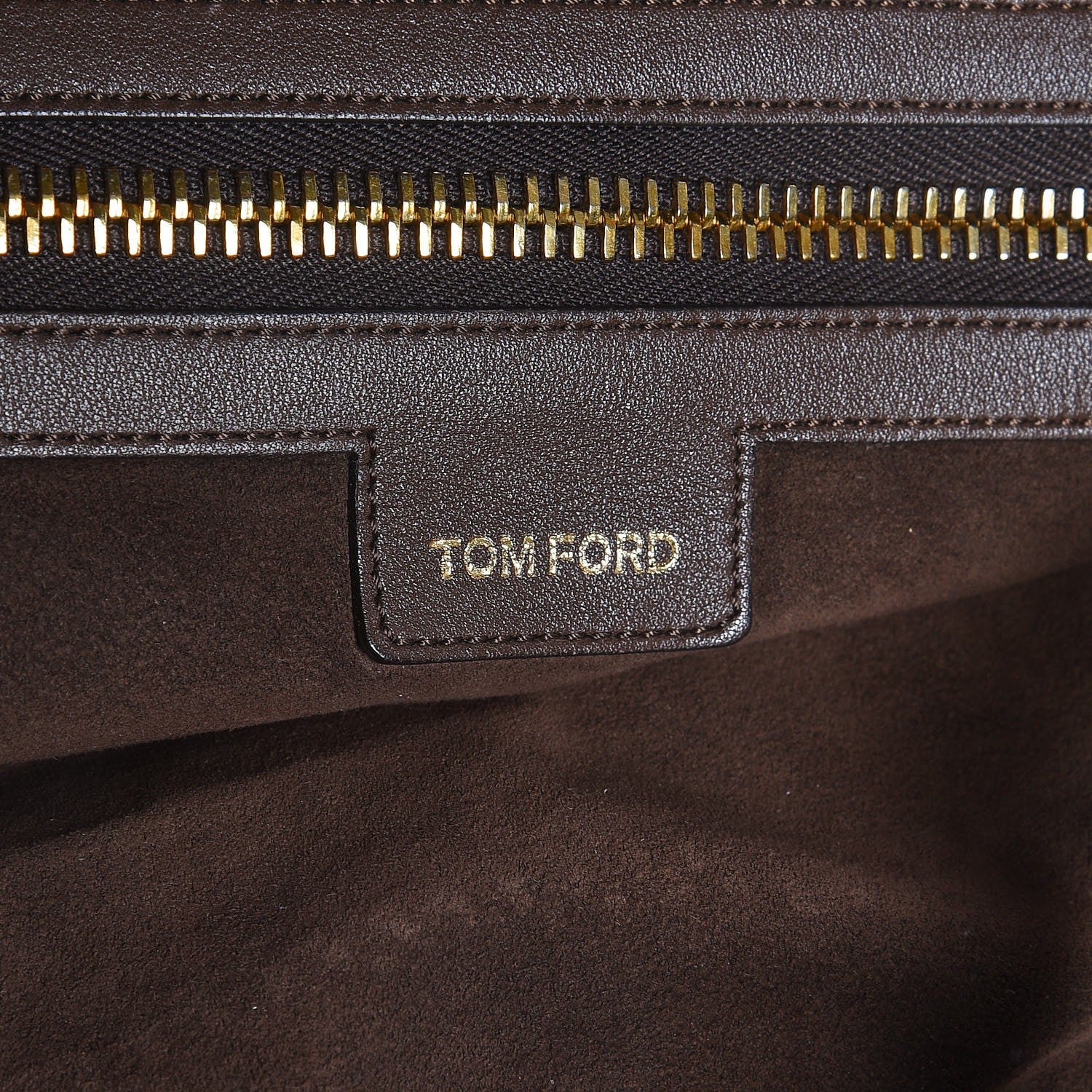 Tom Ford Calfskin Day Bag Brown 6 of 8