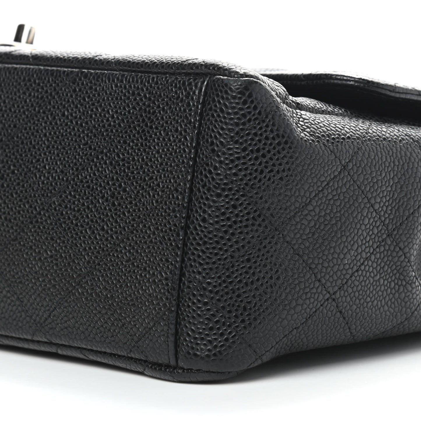 Caviar Quilted Maxi Double Flap Black