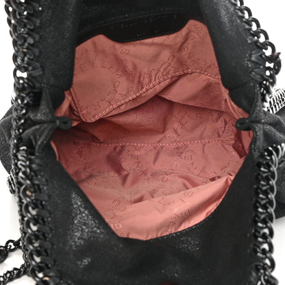 Stella McCartney Shaggy Deer Mini Falabella Fold Over Tote Black 5 of 11