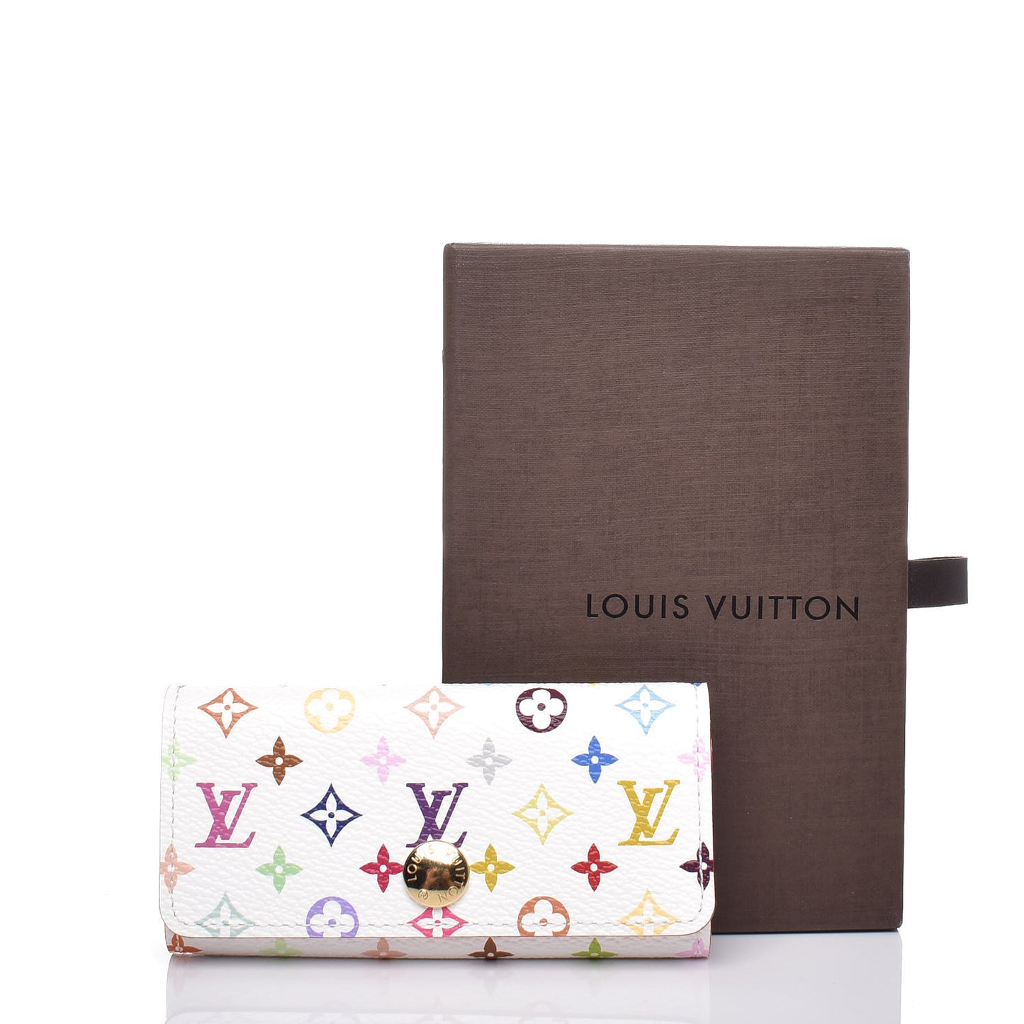 Monogram Multicolor Multicles 4 Key Holder White Litchi