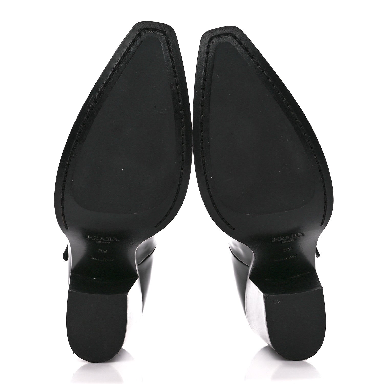 Prada Spazzolato Mary Jane 90mm Pumps 39 Black 5 of 9