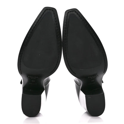 Prada Spazzolato Mary Jane 90mm Pumps 39 Black 5 of 9