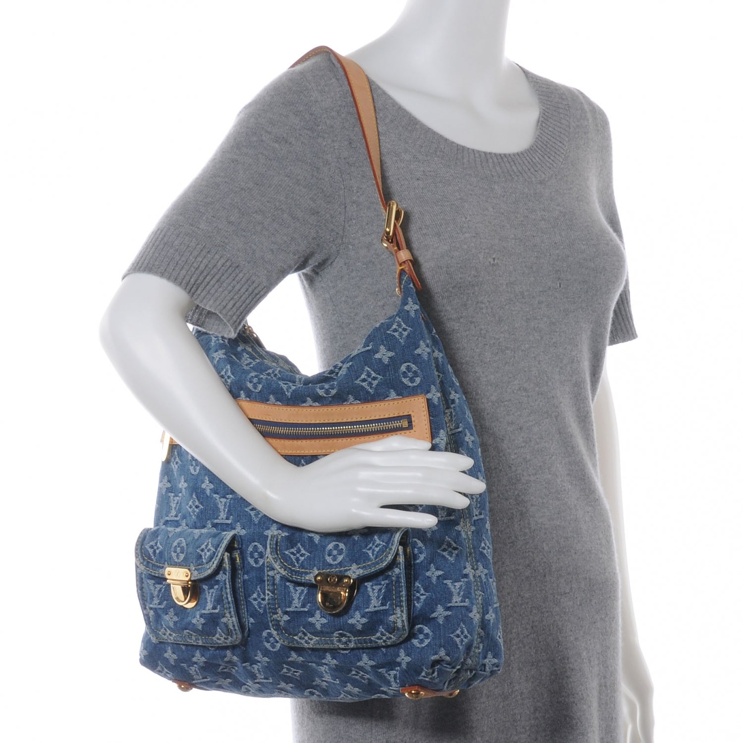 Louis Vuitton Denim Baggy GM 2 of 7