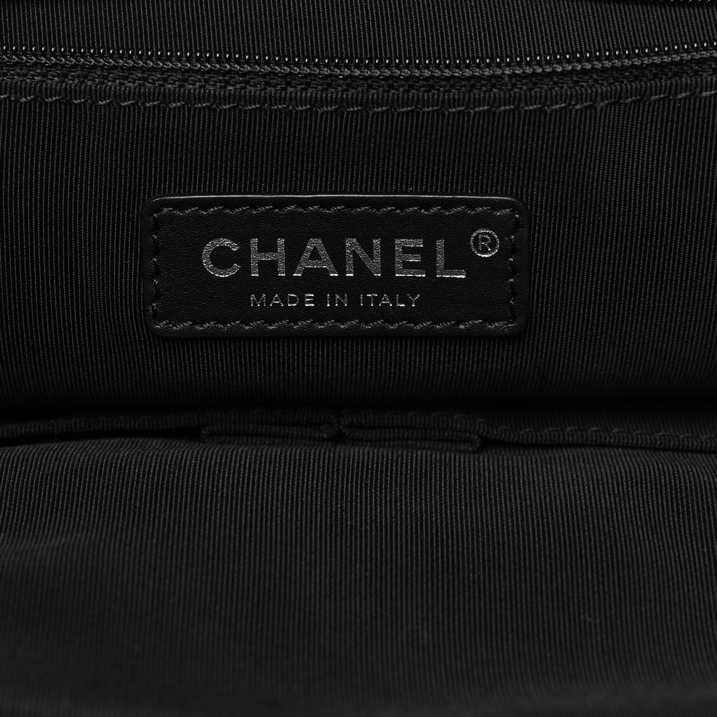 Vinyl Large La Pausa Bay Shopping Bag Black