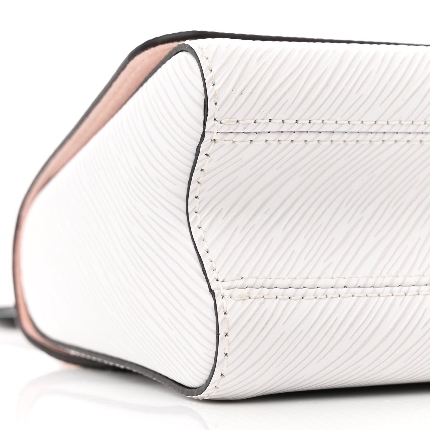 Epi Asnieres Flowers Twist Shoulder Bag PM White