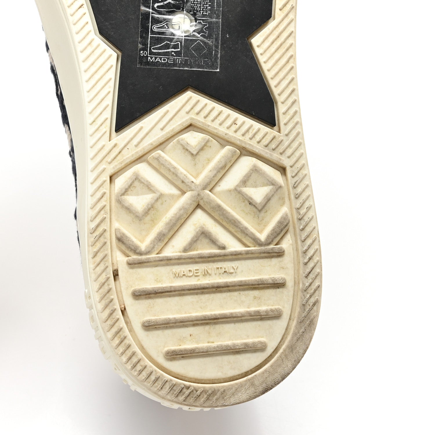 Christian Dior Canvas Oblique Walk'N'Dior Low Top Sneakers 38 Deep