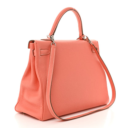 Hermes Taurillon Clemence Kelly Retourne 35 Crevette 3 of 11
