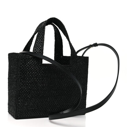 Loewe X PAULA'S IBIZA Raffia Font Tote Black 3 of 10