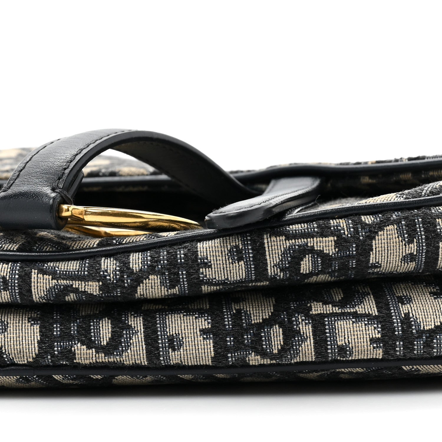 Christian Dior Oblique Saddle Bag Blue 8 of 12