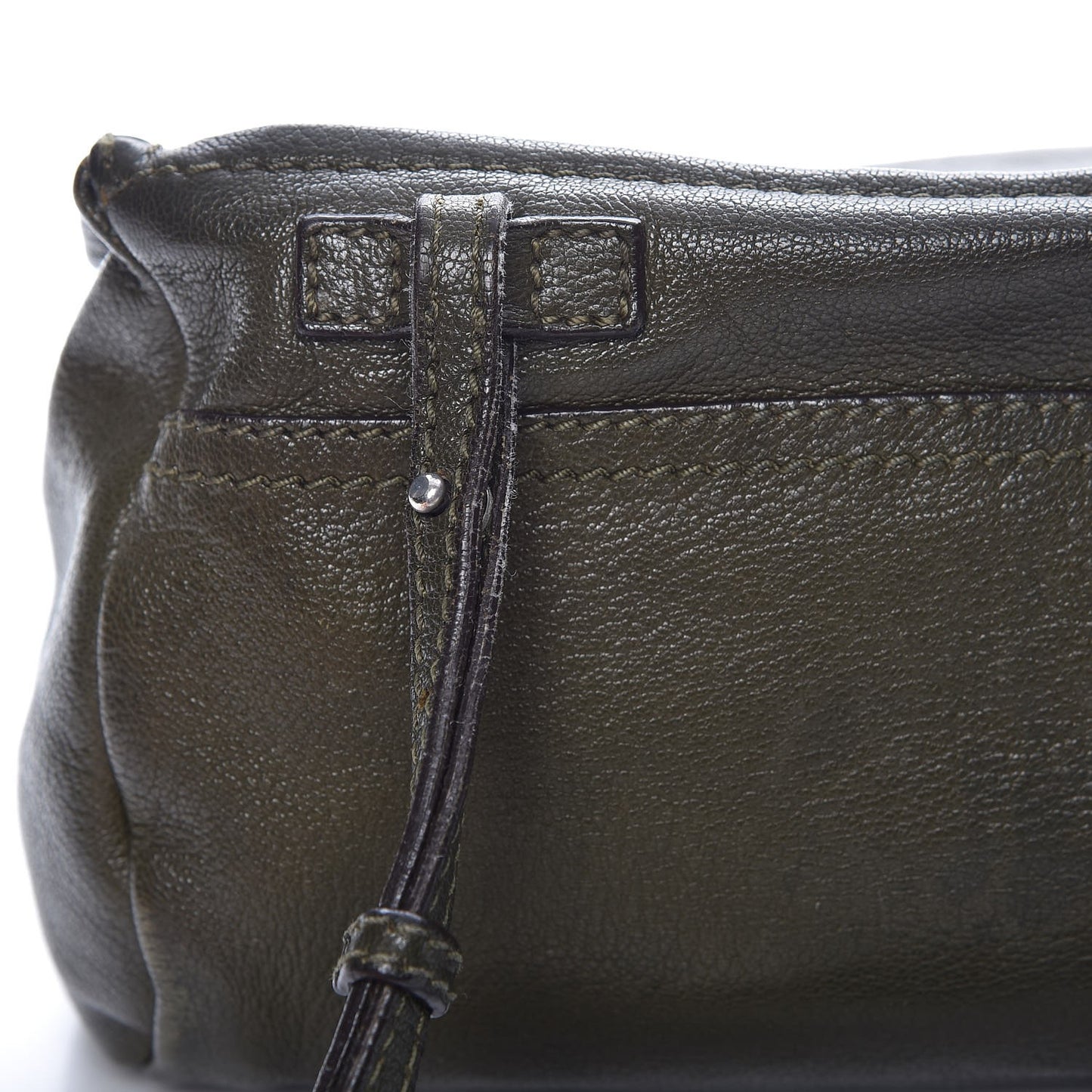 Sugar Goatskin Mini Pandora Khaki