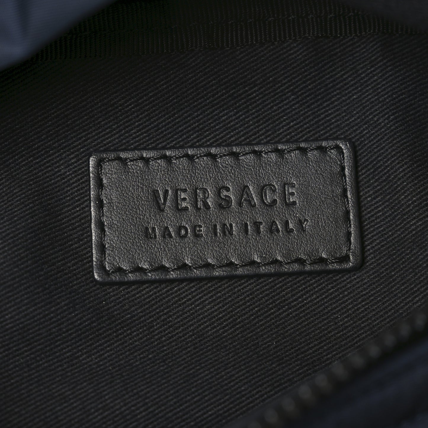 Nylon Palazzo Medusa Belt Bag Navy