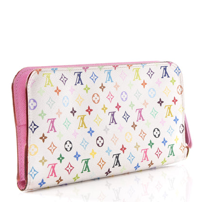 Louis Vuitton Monogram Multicolor Insolite Wallet White Litchi 2 of 10