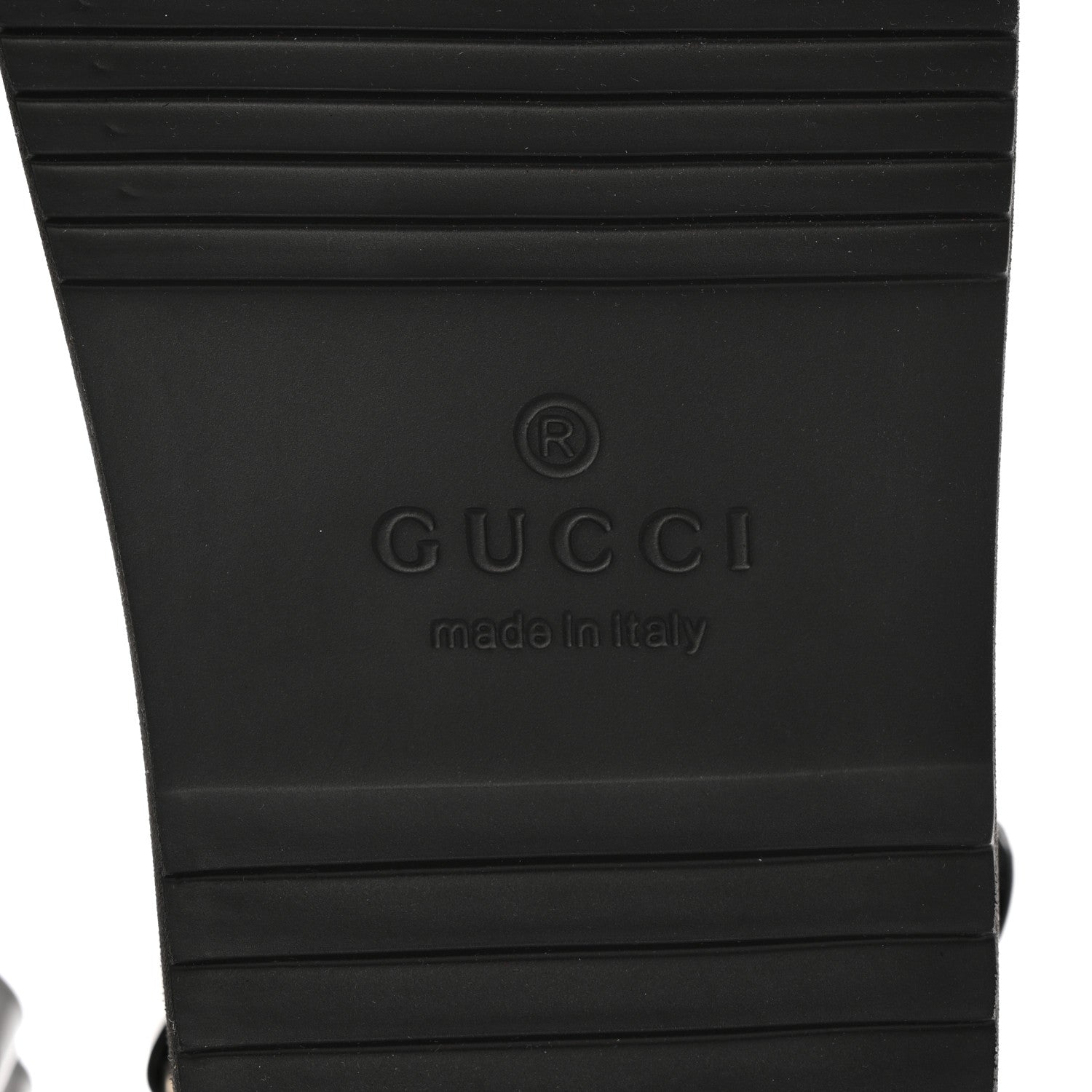 Gucci Rubber Mini Double G Womens Isla Dad Sandals 36 Black 6 of 11