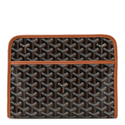Goyard Goyardine Jouvence MM Toiletry Pouch Black Gold 1 of 8