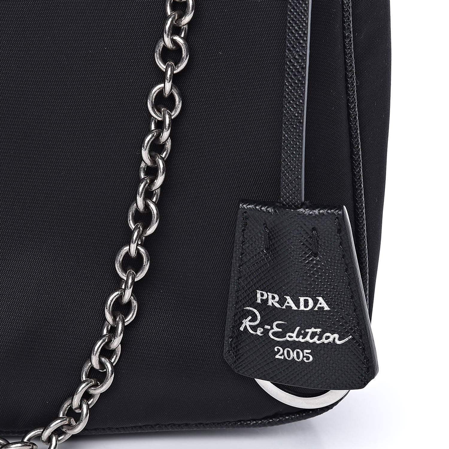 Prada Nylon Re-Edition 2005 Shoulder Bag Black 10 of 11