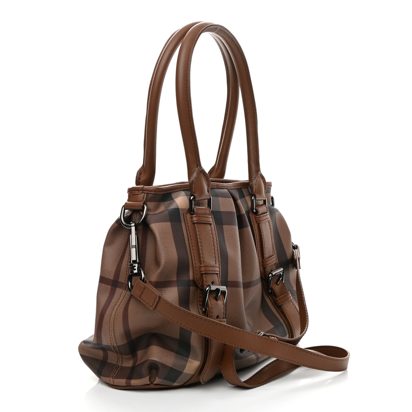 Smoked Check Small Northfield Tote Brown