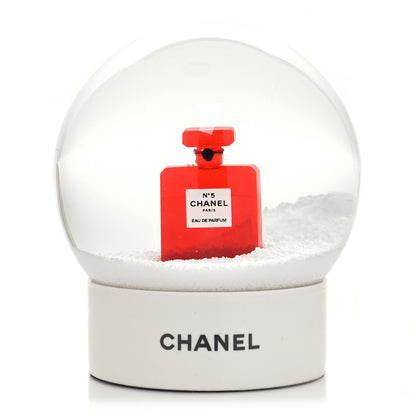 Chanel Glass N°5 Perfume Bottle Snow Globe White 1 of 8