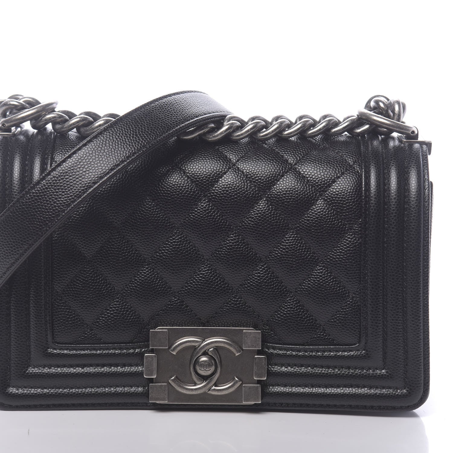 Chanel Caviar Quilted Small Boy Flap Black 10 of 11