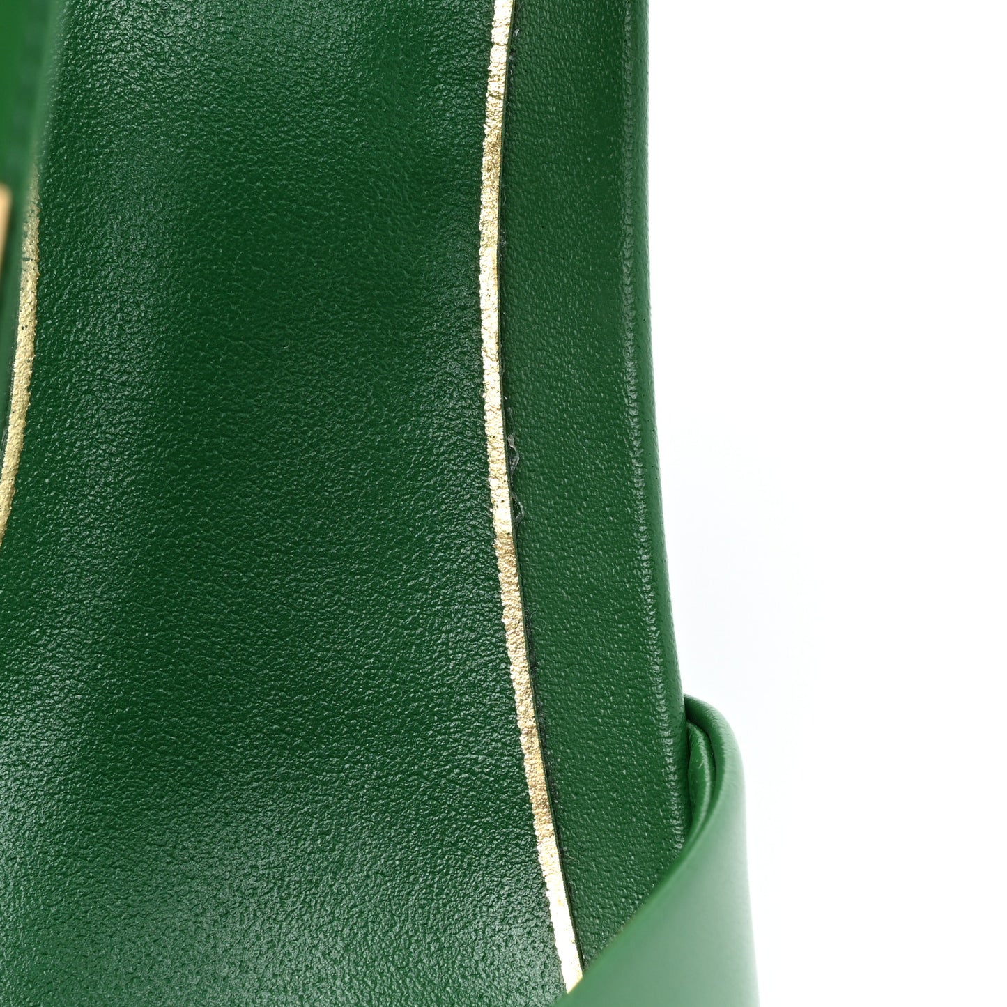 Calfskin Roman Stud Ankle Strap 100mm Pumps 40 Brilliant Green