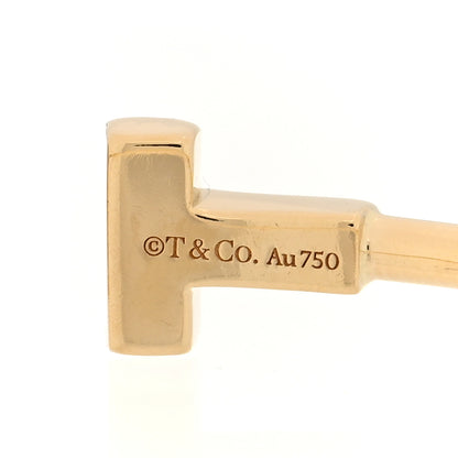 Tiffany 18K Yellow Gold Narrow T Wire Bracelet 3 of 4