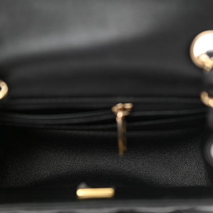 Chanel Lambskin Quilted Mini Square Flap Black 5 of 9