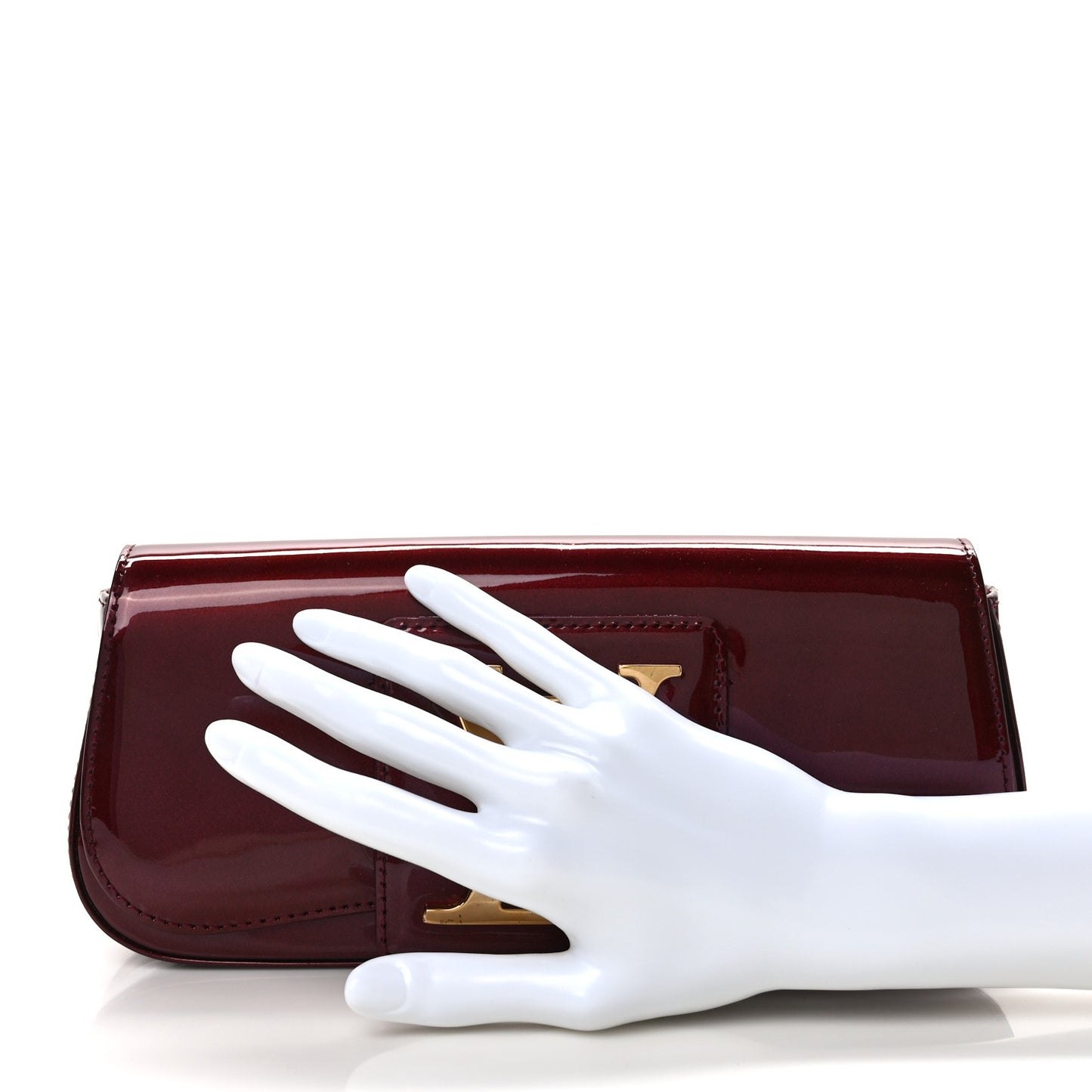 Patent Sobe Clutch Rouge Fauviste