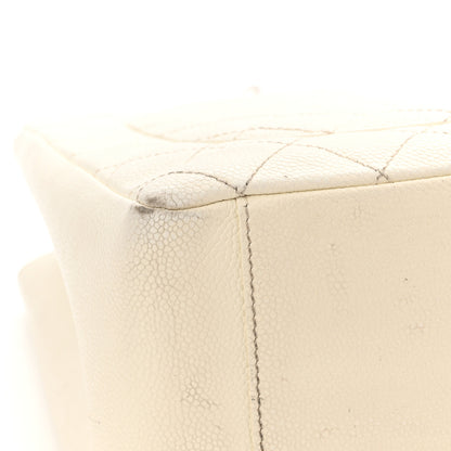Chanel Caviar Quilted Grand Shopping Tote GST White 15 of 19