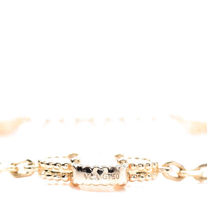 Van Cleef & Arpels 18K Yellow Gold Mother of Pearl 5 Motifs Vintage Alhambra Bracelet 5 of 8