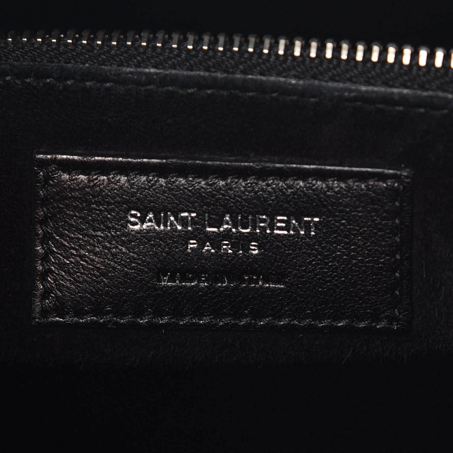 Saint Laurent Calfskin Crocodile Embossed Small Sac de Jour Black 10 of 11