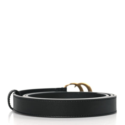 Gucci Calfskin Double G 20mm Belt 85 34 Black 2 of 6