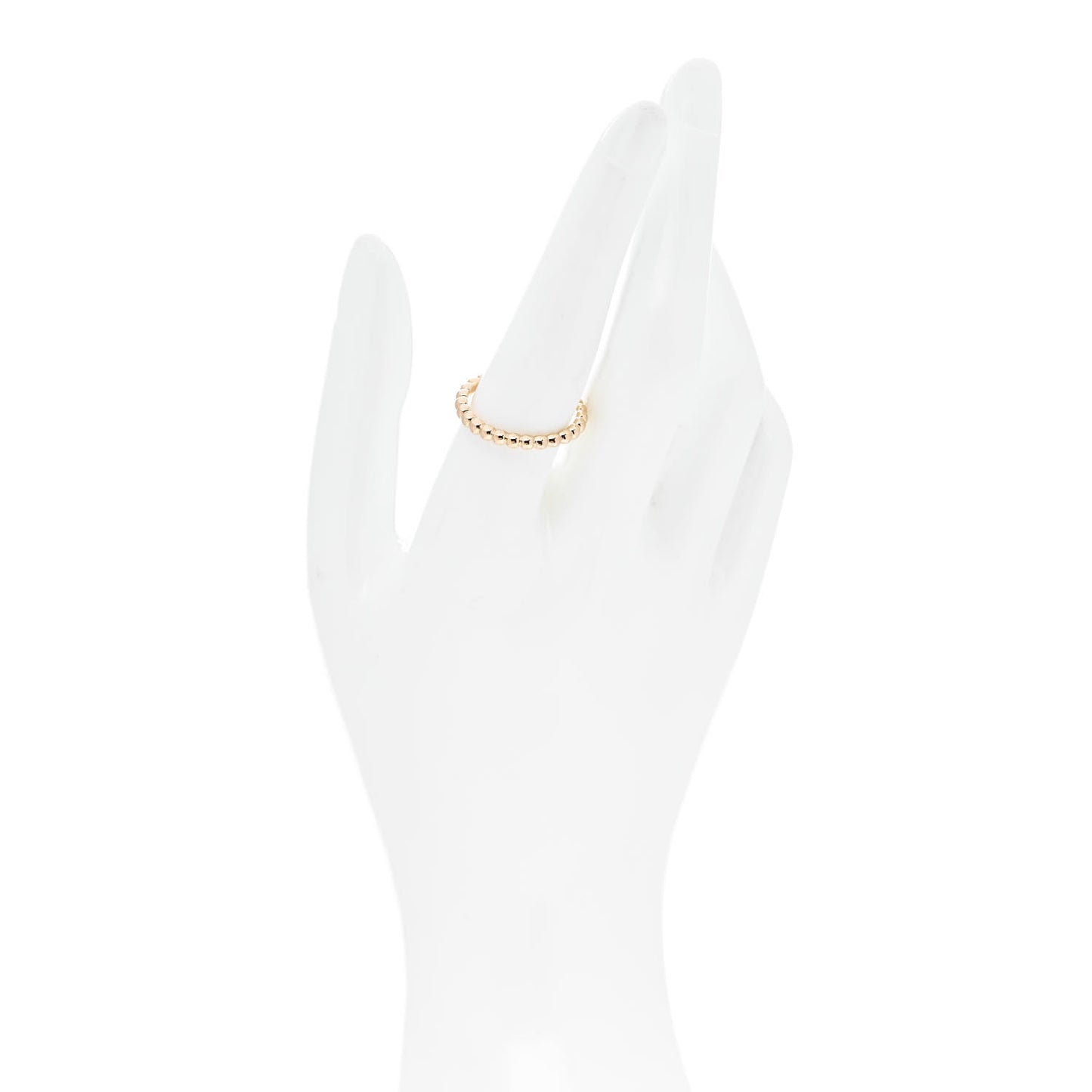 18K Yellow Gold Medium Perlee Ring 58 8.25