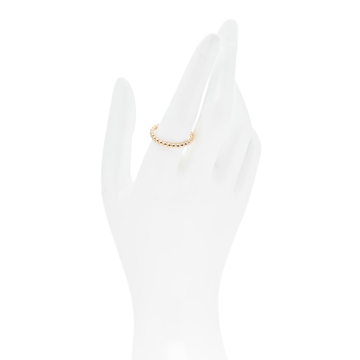Van Cleef & Arpels 18K Yellow Gold Medium Perlee Ring 58 8.25 2 of 5