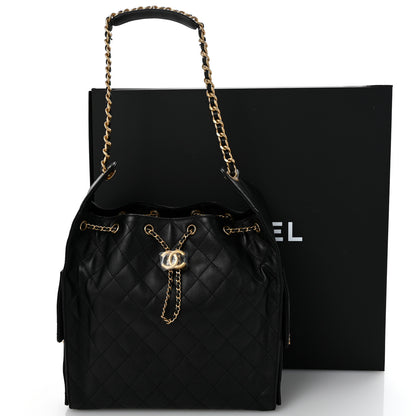 Chanel Caviar Quilted Medium Chanel 25 Handbag Black 16 of 16