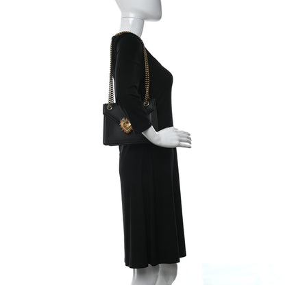 Dolce & Gabbana Smooth Calfskin Small Devotion Envelope Bag Black 2 of 9
