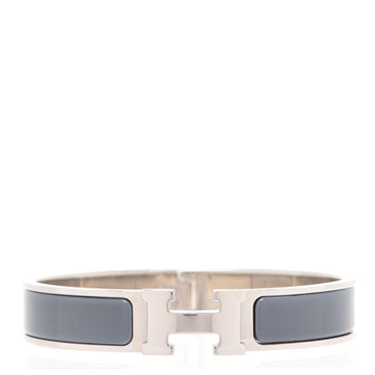 Hermes Enamel Narrow Clic Clac H Bracelet PM Ardoise 1 of 7