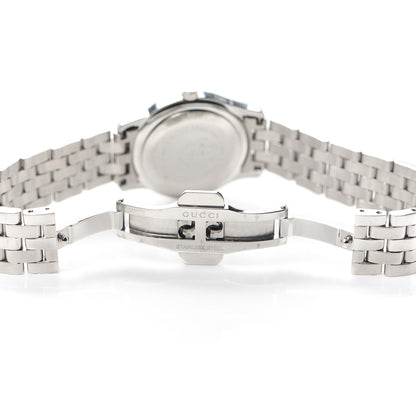 Gucci Stainless Steel Diamond Bezel Mother of Pearl 27mm 5500L Quartz Watch 5 of 5