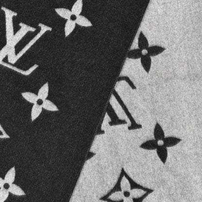 Louis Vuitton Cashmere Monogram Reykjavik Scarf Black 3 of 5