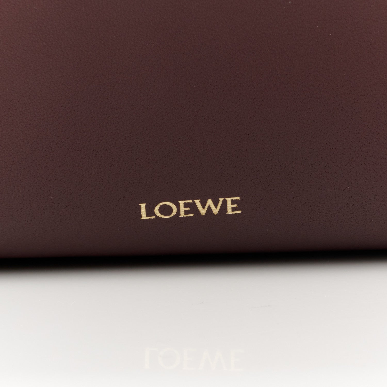 Loewe Mellow Nappa Donut Chain Large Flamenco Knot Clutch Dark Burgundy 8 of 11