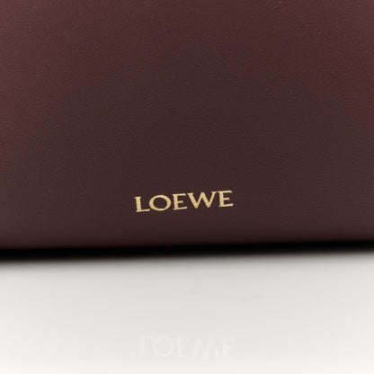 Loewe Mellow Nappa Donut Chain Large Flamenco Knot Clutch Dark Burgundy 8 of 11