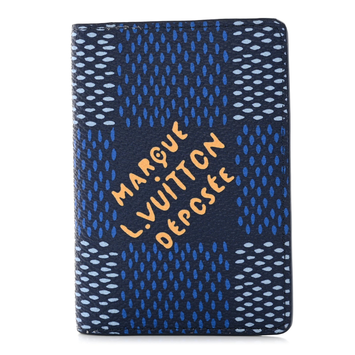 Damier Heritage Pocket Organizer Blue