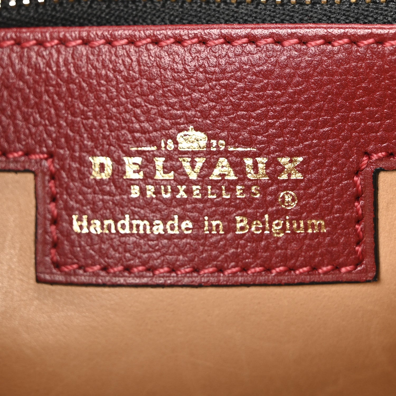 Delvaux Grained Calfskin MM Brillant Satchel Red 7 of 11