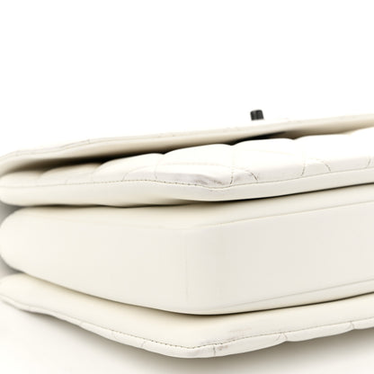 Chanel Lambskin Quilted Medium Trendy CC Flap Dual Handle Bag White 9 of 10