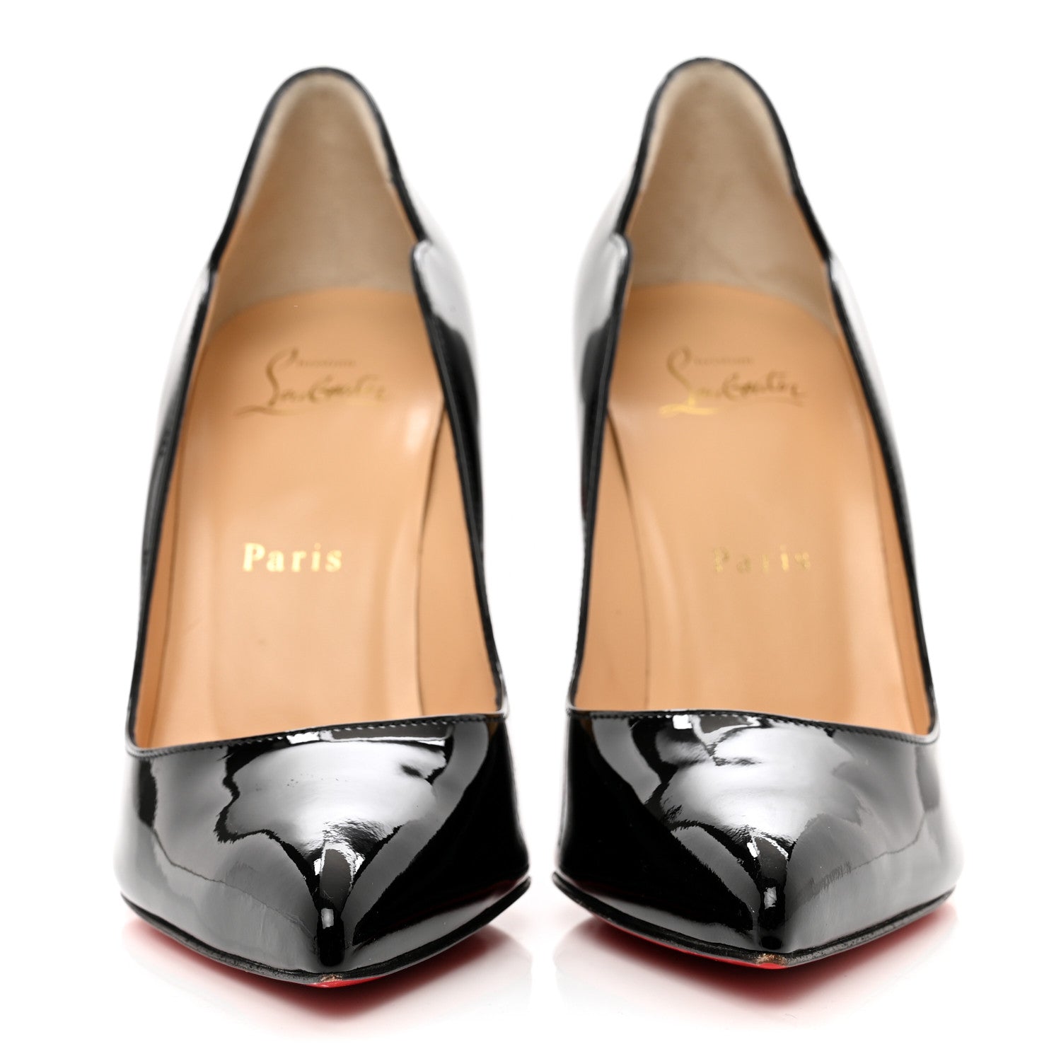 Christian Louboutin Patent Hot Chick 100 Pumps 38 Black 2 of 7